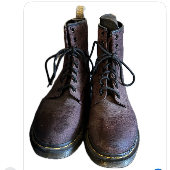 Vegan Dr. martens, burgundy - Picture 1 of 2